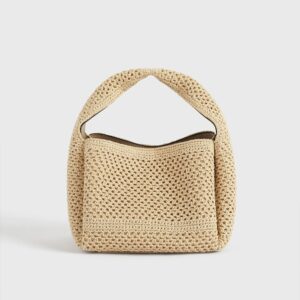 Petite Crochet Bucket Bag Vanilla
