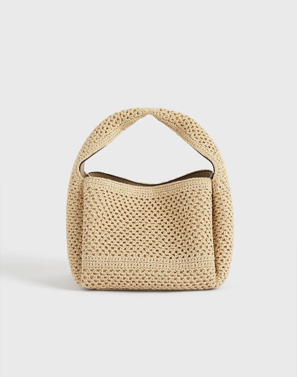 Petite Crochet Bucket Bag Vanilla